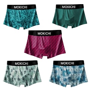 Mens Printed Boxer Briefs Pack of 5