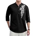 Men39s Printed Cotton Blend Short Kurta 