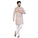 Men39s Printed Cotton Kurta