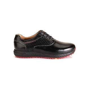 Mens Proffessional Leather Golf Shoes Lace-Up