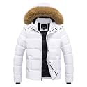 Men's Puffer Jacket Winter Coat Puffy Parka with Fur Hood Waterproof &amp; Windproof Shell Fleece lining 4 Pockets