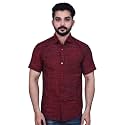 Men39s Cotton Blend Half Sleeves Solid Casual