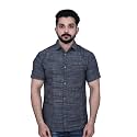 Men39s Pure Khadi Cotton Half Sleeves Solid