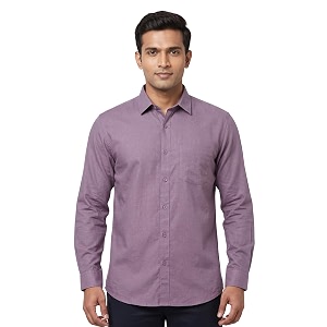 Mens Regular Fit 100 Cotton Solid Casual