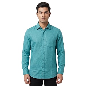 Mens Regular Fit 100 Cotton Solid Casual