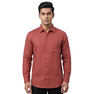 Mens Regular Fit 100 Cotton Solid Casual