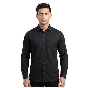 Mens Regular Fit 100 Cotton Solid Casual