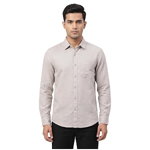 Mens Regular Fit 100 Cotton Solid Casual