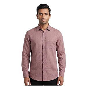 Mens Regular Fit 100 Cotton Solid Casual