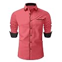 Men39s Regular Fit Casual Shirt Solid Pattern