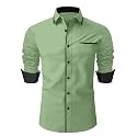Men39s Regular Fit Casual Shirt Solid Pattern