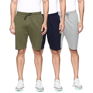 Mens Regular Fit Cotton Shorts Pack of