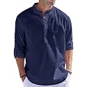 Men39s Regular Fit Cotton Blend Casual Kurta