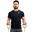 Round Neck Half Sleeves Gym Workout Solid