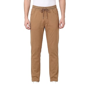 Mens Regular Fit PC Denim-Look Track Pants