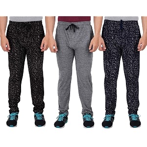 Mens Regular Fit Printed Track Pants