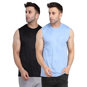 Mens Regular Fit Sleeveless T-Shirt Pack of