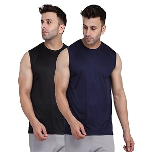 Mens Regular Fit Sleeveless T-Shirt Pack of