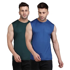 Mens Regular Fit Sleeveless T-Shirt Pack of