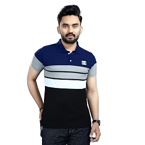 Mens Regular Fit Striped Polo T-Shirts