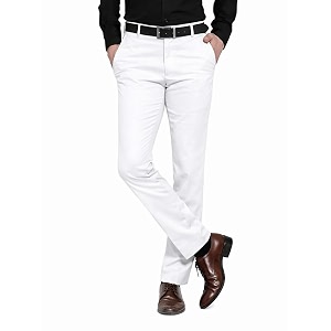 Mens Reguler Fit Polycotton Trouser Pants