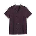 Men39s Relaxed Fit Striped Short Sleeve Button-Down