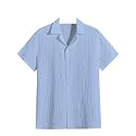 Men39s Relaxed Fit Striped Short Sleeve Button-Down