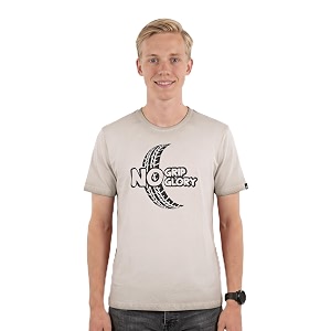 Mens Round Neck Graphic Printed T-Shirt Red