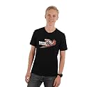 Men39s Round Neck Graphic Printed T-Shirt Red
