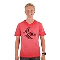 Men39s Round Neck Graphic Printed T-Shirt Red