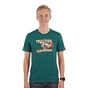 Men39s Round Neck Graphic Printed T-Shirt Red