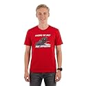 Men39s Round Neck Graphic Printed T-Shirt Red