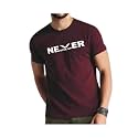 Men39s Round Neck Never Give Up Printed