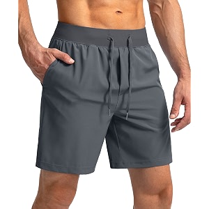 men39s running shorts with zipper pockets 7 inch lightweight quick dry gym workout athletic shorts for men
