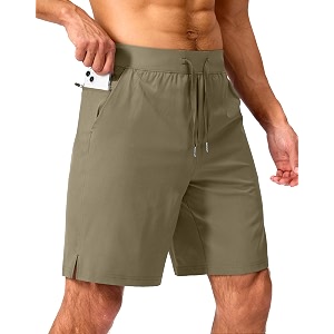 men39s running shorts with zipper pockets 7 inch lightweight quick dry gym workout athletic shorts for men