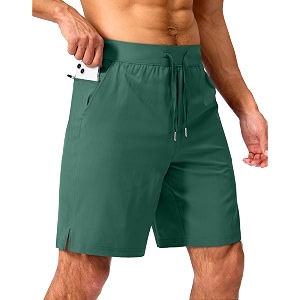men39s running shorts with zipper pockets 7 inch lightweight quick dry gym workout athletic shorts for men