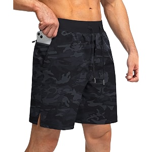 men39s running shorts with zipper pockets 7 inch lightweight quick dry gym workout athletic shorts for men