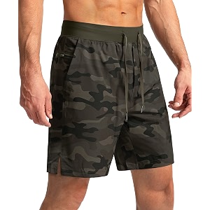 men39s running shorts with zipper pockets 7 inch lightweight quick dry gym workout athletic shorts for men