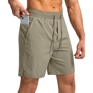 men39s running shorts with zipper pockets 7 inch lightweight quick dry gym workout athletic shorts for men