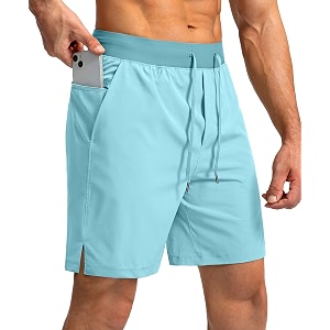 men39s running shorts with zipper pockets 7 inch lightweight quick dry gym workout athletic shorts for men