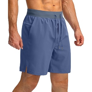 men39s running shorts with zipper pockets 7 inch lightweight quick dry gym workout athletic shorts for men