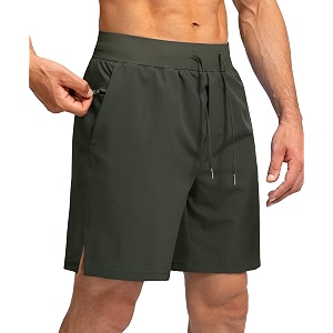men39s running shorts with zipper pockets 7 inch lightweight quick dry gym workout athletic shorts for men