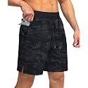 Men's Running Shorts with Zipper Pockets 7 Inch Lightweight Quick Dry Gym Workout Athletic Shorts for Men