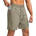 Men's Running Shorts with Zipper Pockets 7 Inch Lightweight Quick Dry Gym Workout Athletic Shorts for Men