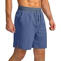 Men's Running Shorts with Zipper Pockets 7 Inch Lightweight Quick Dry Gym Workout Athletic Shorts for Men