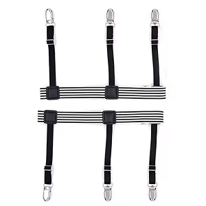 men39s shirt stays for shirt tucker shirt garter shirt suspenders shirt stays leg thigh suspender belt with non-slip locking clamps for men amp women