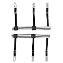 Men's Shirt Stays for Shirt Tucker Shirt Garter Shirt Suspenders Shirt Stays Leg Thigh Suspender Belt With Non-Slip Locking Clamps for Men & Women