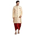 Men39s Silk Blend Solid Kurta Dhoti Set