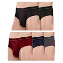 HiFlyers Men's Silky Soft Odour Free Fabric for Luxurious All-Day Wear Dark Knight Collection Solid Micro Modal Brief