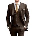 Men's Slim Fit 3 Piece Suit Set with Tie